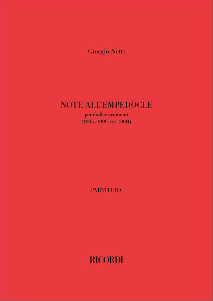 Note all'Empedocle